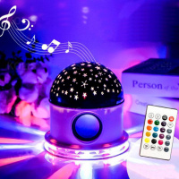 Диско шар с блютузом LED Crysal Magic Ball Light с пультом