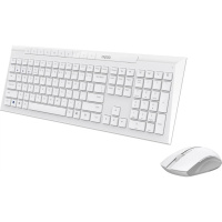 Комплект (клавіатура, мишка) Rapoo 8210M Wireless/Bluetooth White