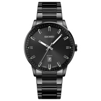 Чоловічий годинник Skmei 1878BK Black з металевим браслетом та мінеральним склом