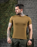 Трикотажна мілітарі футболка любов носить піксель кайот ДЛ6515