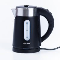 Электрический чайник 1 л Sokany Water Kettle 1200 Вт чайник нержавейка дисковый