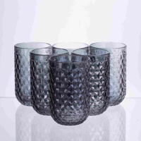 Набір склянок Geometric 6 штук по 400 мл HP-19-263 прозора склянка для напоїв