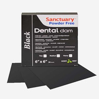 Хустки для коффердаму Дентал Дам ( Dentall Dams) чорні уп.36шт No2843 середній