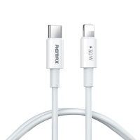 Кабель REMAX  Dofon Series 30W PD Fast Charging  Data Cable 1M RC-C026   (C-L) White (6954851201465)