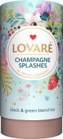 ✔️NEW! Чай Lovare в тубусі чорний «CHAMPAGNE SPLASHES» Бризки шампанського 80г