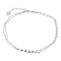 Серебряный браслет на ногу CatalogSilver с без камней, вес изделия 1,95 гр (2086604) 2326 размер