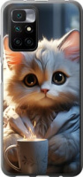 Чехол на Xiaomi Redmi 10 White cat 5646u-2488