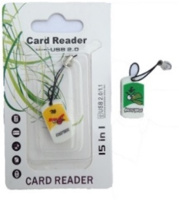 Картридер T-Flash/Micro SD Micro Card Reader ANGRY BIRDS (прямокутний)