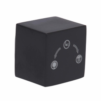 Ручка Qtap (25,7x32x32) для душової системи прихованого монтажу на два споживача Gemini Gunmetal Black PVD QTGEM257323250062