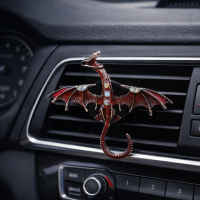 Ароматизатор в авто Дракон Освіжувач повітря на решітку Синій / Червоний