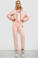 Спортивний костюм жіночий двонитка, колір персиковий, 214R1419-003