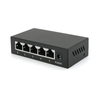 POE коммутатор Merlion 4 POE 10/100+1 RJ45 10/100 внешний блок питания 52V 0,92A