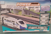 Дитяча залізниця Power Train World 2181 на батарейках зі швидкісним потягом 914см