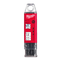 Свердло по металу HSS-R MILWAUKEE DIN338, діаметр 3,0х61х33мм, (10шт), пластикова коробка