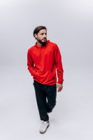 Худи чоловіче (unisex) червоне двохнитка