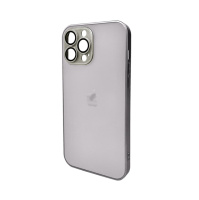 Чохол для смартфона AG Glass Matt Frame Color Logo for Apple iPhone 13 Pro Max Titanium Grey (AGMattFrameiP13PMGrey)