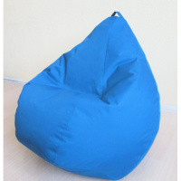 Кресло груша Оксфорд Голубой 120-90 см
