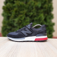 New Balance 574 Чорні з червоним