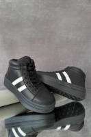 Кросівки жіночі демісезонні, колір чорно-білий, 248RWA180