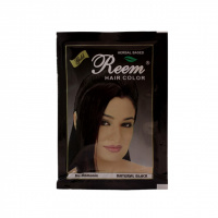 Краска для волос на основе хны цвет Черный, Reem Gold, 10 гр (Триюга)