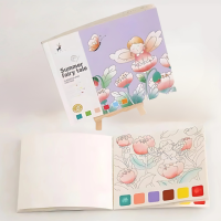 Альбом для раскрашивания с акварельными красками раскраска «Summer fairy tale» для творчества и живописи