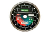 Диск алмазный Apro 180мм x 22-24% керамика быстрый рез (830084)