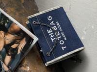 Джинсова сумка Marc Jacobs Tote Bag Denim Small синій