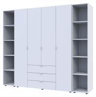 Комплект шкафов для одежды Doros Гелар (3 шт.) 231,4х49,5х203,4 см Белый (DRS-011175)