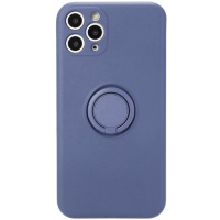 Чохол TPU Candy Ring Full Camera Для Apple iPhone 12 Pro (6.1«») (Сірий / Lavender) - купити в SmartEra.ua