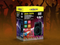 Портативна акустика ZXX-7272 600Вт 15« 66х45х31см.(8714)