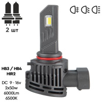 Лампи PULSO VO-HB3-HB4-HIR2/LED-chips Flip chip/9-16V/2*50W/6000Lm/6500K (VO-HB3-HB4-HIR2  9005/9006