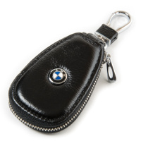 PODIUM Автоключница кожа F633 BMW black