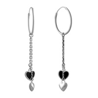 Серебряные серьги CatalogSilver с емаллю (2134701)