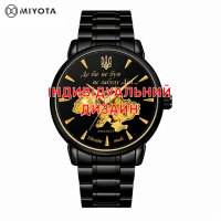 Чоловічий механічний годинник Awarder 048 Black-Gold Steel з автопідзаводом та сапфіровим склом
