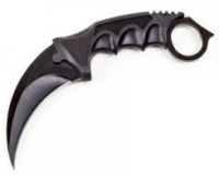 Нож Керамбит из CS GО (Karambit), цвет - черный, с доставкой по Киеву и Украине (ST)