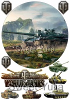 Вафельные картинки на тему: World Of Tanks