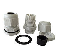 TENCE PG-11 Кабельні гланди IP54 гермоввод для щитка з контргайкою та гумовою прокладкою