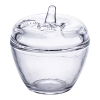 Конфетница с крышкой Ø 9.5 см ваза конфетница круглая стеклянная в форме яблока HP-4-101