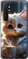 Чехол на Xiaomi Mi Note 10 Lite White cat 5646u-1937