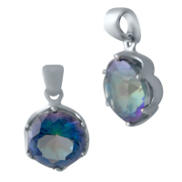Серебряная подвеска CatalogSilver с мистик топазом 2.175ct (2022558)