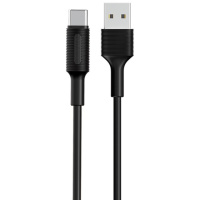 USB кабель для телефону Borofone BX1 EzSync USB to Type-C (1m) Чорний - купити в SmartEra.ua