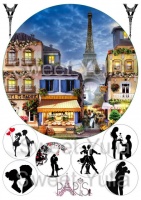 Вафельные картинки на тему: Париж
