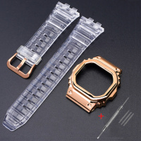 Комплект ремінець та безель для Casio G-Shock GMW-B5000 Transp RG прозорий полімер