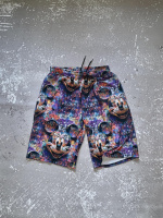 Шорти фіолетові з принтом - 44-047