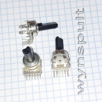 резистор змінний 121 B203 B20K 6pin півциліндр 15mm