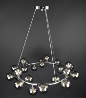 Люстра подвесная на 25 лампочек 27785 Хром 40-170х72х72 см.