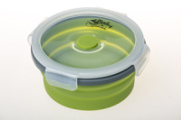 Контейнер TRAMP складаний силіконовий з кришкою защіпкою 800мл UTRC-087 , Оливковий