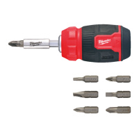 Викрутка зі змінними вставками 8-в-1 MILWAUKEE (PH1/PH2/PZ1/PZ2/T15/SL0.6x4.5/SL1.2x6.5мм)