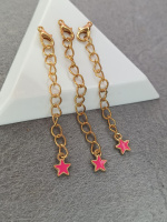 Удлинитель с карабином/  золото / Карабин 10 мм/ цепь 5 см