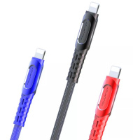 Кабель Konfulon DC29, Lightning, 1m, 2.4A Blue